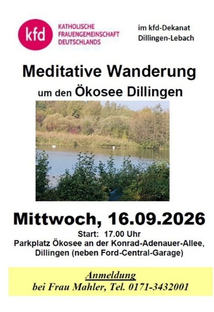 Meditativen Wanderung Sept. 26
