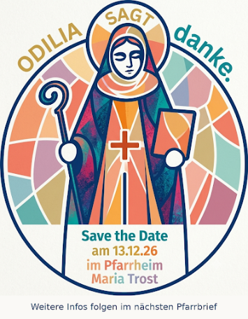 Odilia sagt Danke -Save the Date 26